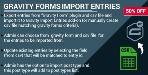 Gravity Forms Entries Import