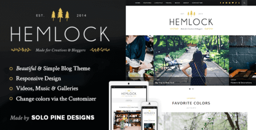 Hemlock – A Responsive WordPress Blog Theme