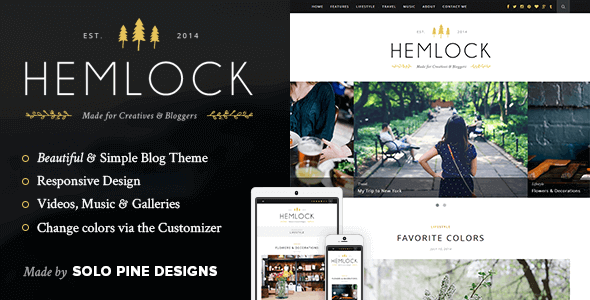 Hemlock – A Responsive WordPress Blog Theme Hemlock – A Responsive WordPress Blog Theme