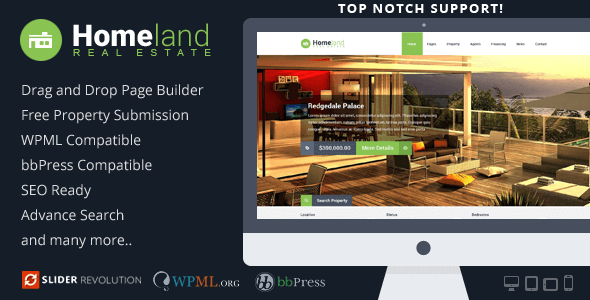 Homeland – Responsive Real Estate WordPress Theme Homeland – Responsive Real Estate WordPress Theme