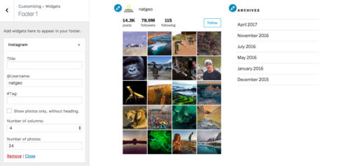 Instagram Widget+Shortcode by Misha