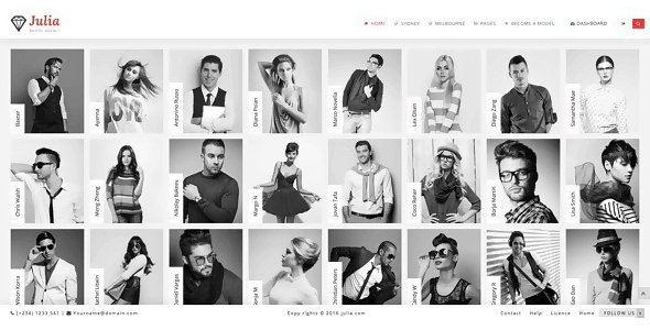Julia – Talent Management WordPress Theme Julia – Talent Management WordPress Theme