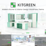 KitGreen – Modern Kitchen & Interior Design WordPress Theme