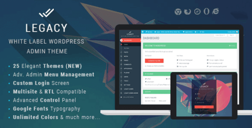 Legacy – White Label WordPress Admin Theme