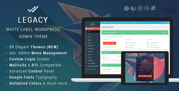 Legacy – White Label WordPress Admin Theme Legacy – White Label WordPress Admin Theme