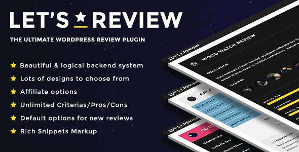 Let’s Review – WordPress Review Plugin With Affiliate Options Let’s Review – WordPress Review Plugin With Affiliate Options