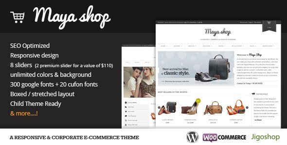 Mayashop – A Flexible Responsive E-Commerce Theme Mayashop – A Flexible Responsive E-Commerce Theme