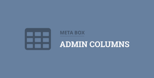 Metabox – Admin Columns