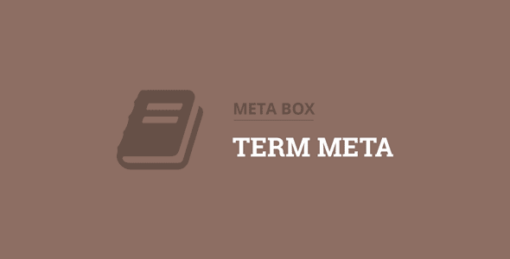 Metabox – Term Meta