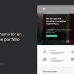 Meth – A Minimal One Page Portfolio Theme