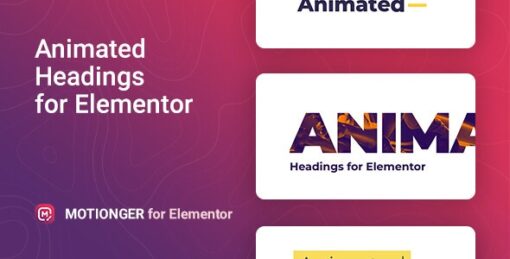 Motionger for Elementor