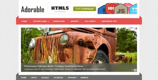 Adorable – Flexible, Responsive & Multiple Column Wp Theme