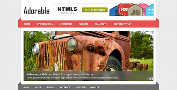 Adorable – Flexible, Responsive & Multiple Column Wp Theme Adorable – Flexible, Responsive & Multiple Column Wp Theme