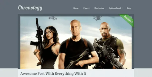 Chronology – Timeline-Style WordPress Theme