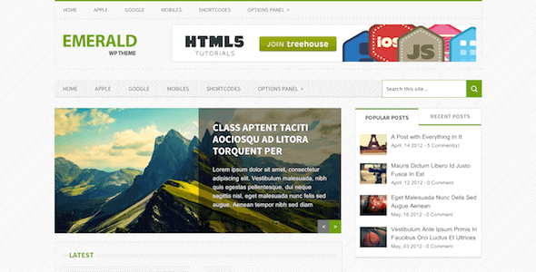 Emerald – Bright & Refreshing Magazine WordPress Theme Emerald – Bright & Refreshing Magazine WordPress Theme
