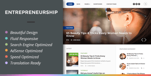 Entrepreneurship – Magazine WordPress Theme For Entrepreneurs