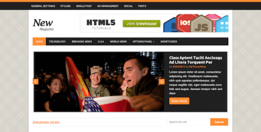 Newsmag – Three Column & Responsive WordPress Magazine Theme
