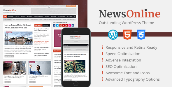 Newsonline – Beautiful & Professional WordPress Magazine Theme Newsonline – Beautiful & Professional WordPress Magazine Theme