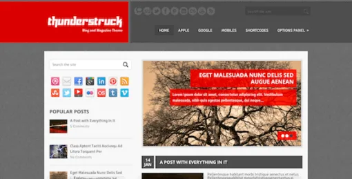Thunderstruck – Eye-Catching, Colorful WordPress Theme