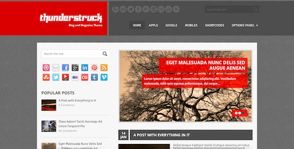 Thunderstruck – Eye-Catching, Colorful WordPress Theme Thunderstruck – Eye-Catching, Colorful WordPress Theme