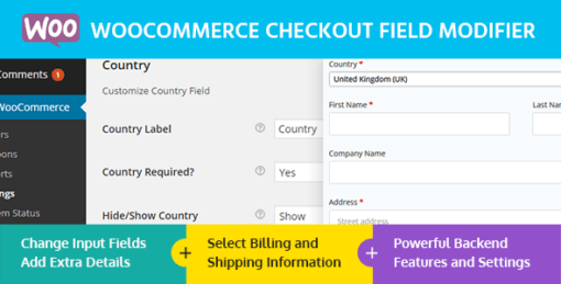 Woocommerce Checkout Field Modifier