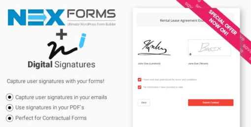 NEX-Forms ADD ON – Digital Signatures