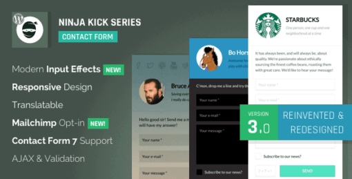 Ninja Kick – WordPress Contact Form Plugin
