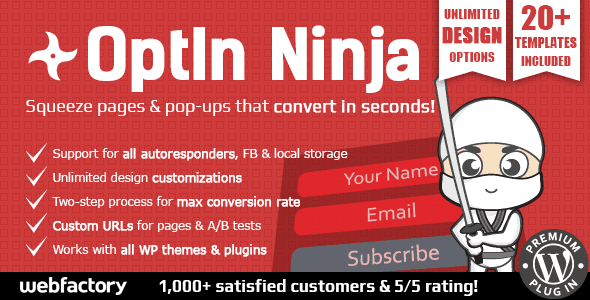 Optin Ninja – Ultimate Squeeze Page Generator Optin Ninja – Ultimate Squeeze Page Generator
