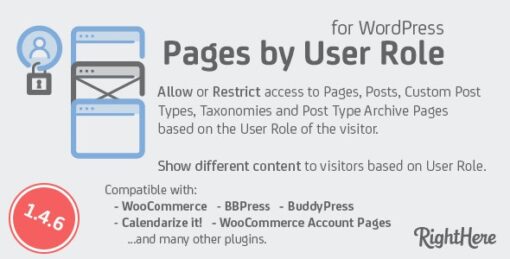 Pages by User Role for WordPress