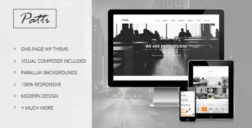 Patti – Parallax One Page WordPress Theme