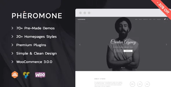 Pheromone – Creative Multi-Concept WordPress Theme