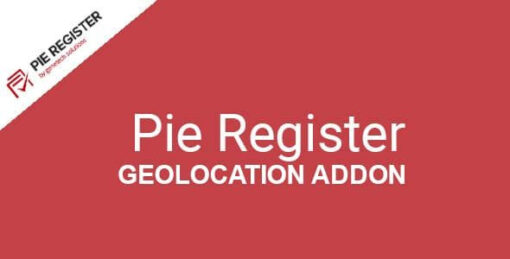 Pie Register (Add on) – Geolocation