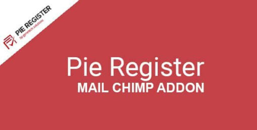 Pie Register (Add on) – Mail Chimp