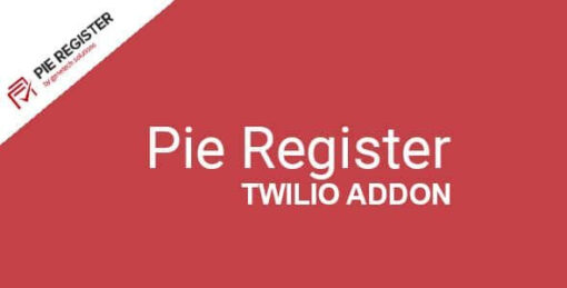Pie Register (Add on) – Twilio