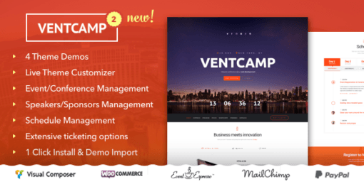 Ventcamp – Event And Conference Theme