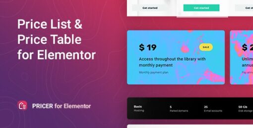 Pricer for Elementor