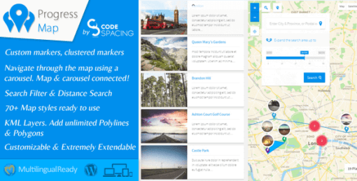 Progress Map WordPress Plugin