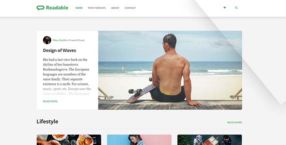 Readable – WordPress Theme for Bloggers, Journalists, Magazines and News Agencies Readable – WordPress Theme for Bloggers, Journalists, Magazines and News Agencies
