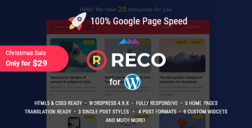 Reco – Minimal Theme for Freebies