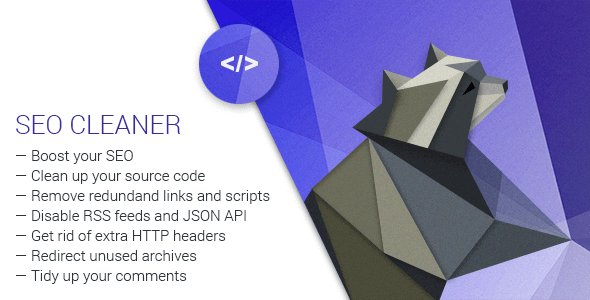 Seo Cleaner – WordPress Plugin For Site Clean Up Seo Cleaner – WordPress Plugin For Site Clean Up