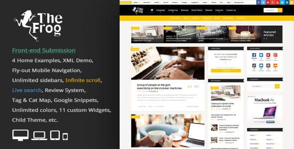 The Frog – Creative News / Blog Magazine Theme The Frog – Creative News / Blog Magazine Theme
