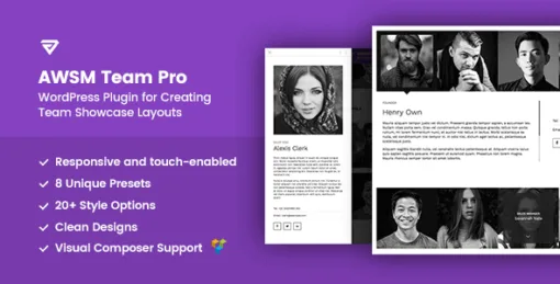 The Team Pro – Team Showcase WordPress Plugin
