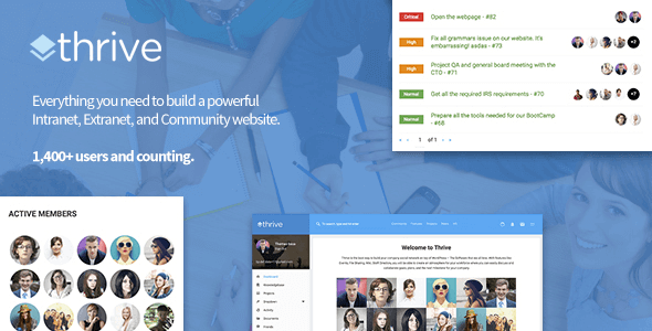 Thrive – Intranet & Community WordPress Theme Thrive – Intranet & Community WordPress Theme