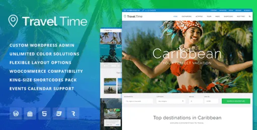 Travel Time – Tour Hotel And Vacation Travel WordPress Theme