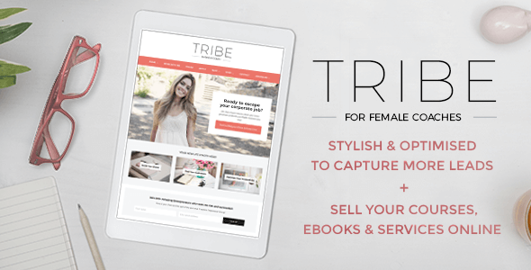 Tribe Coach – Feminine Coaching Business WordPress Theme Tribe Coach – Feminine Coaching Business WordPress Theme