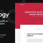 Typology – Text Based Minimal WordPress Blog Theme