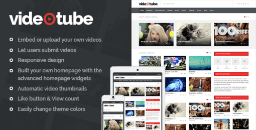 Videotube – A Responsive Video WordPress Theme