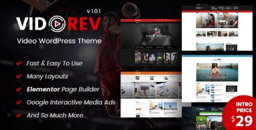 VidoRev – Video WordPress Theme