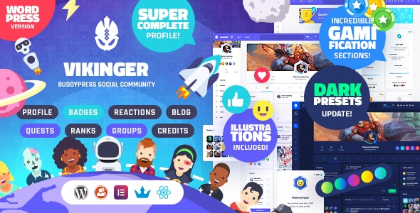 Vikinger – BuddyPress Social Community Vikinger – BuddyPress Social Community