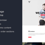Viska – Creative One Page WordPress Theme